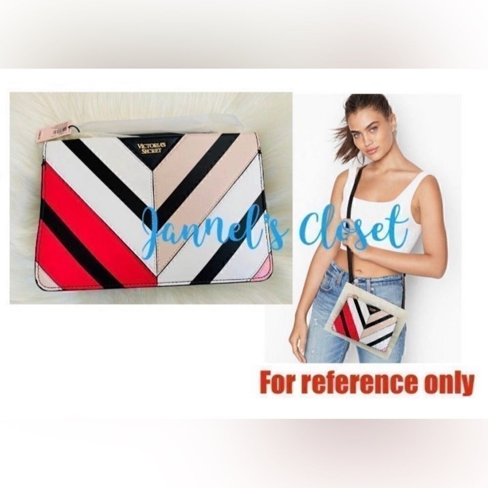 Victoria’s Secret VS Pink Multicolor Chevron 24/7 Crossbody